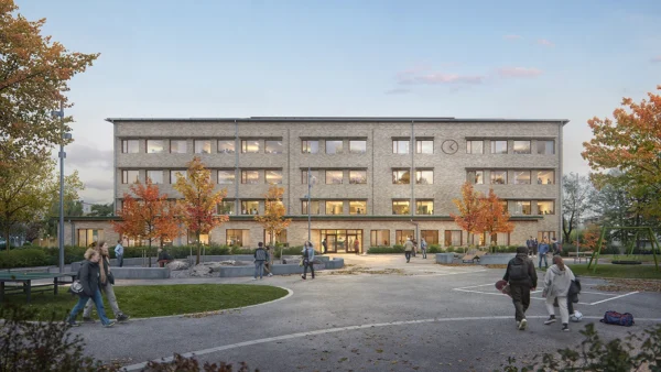Visionsbild ny skolbyggnad