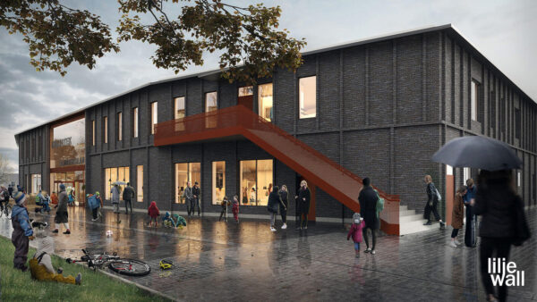 Bild på Almåsskolan i Lindome som ska byggas om